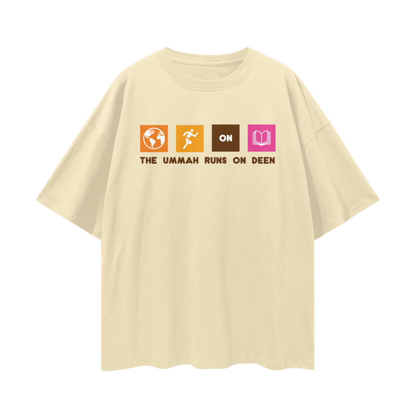 THE UMMAH RUNS ON DEEN TSHIRT